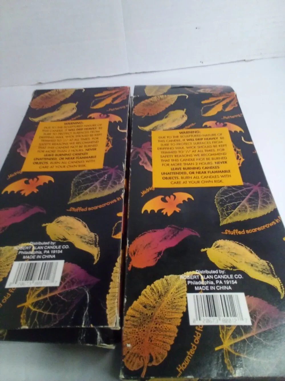 Halloween Sculptured Tapers Candles Skeleton Witch 10